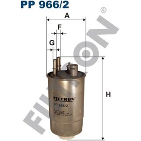 Resim Filtron-Pp9662 Yakit Filtresi Doblo 1.9Jtd 01- - Fiorino 1.3D Mtj 514650036 