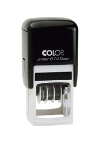 Resim Colop Q24 Tarih Kaşe Tr Siyah Kasa Mavi Keçe - 24 x 24 MM 