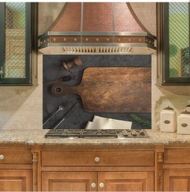 Resim Mutfak Duvar Tezgah Arası Ocak Arkası Sticker Kaplama Kesme Tahtası 