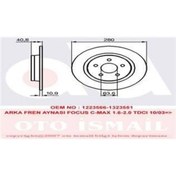 Resim TRW DF4422 FREN DİSKİ ARKA CMAX 07- FOCUS II 04- / S40 04- V50 0 