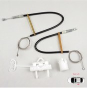 Resim Fiat Linea için Manuel Arka Sol Cam Kriko Seti 51789674 