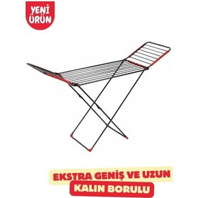 Resim Devecioğlu Harbinger Mm028 Power Kalın Borulu Ekstra Kurutma Kapasiteli Çamaşır Askısı Gri 