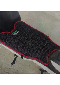 Resim Elektrikli Motosiklet Paspas Volta Vsx Uyumlu Kırmızı Kenar 