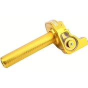 Resim Motion003 Altın 7/8 Cnc Alüminyum Motosiklet Gidon Sapları Kir Bisikletleri İçin Gaz Fren K 