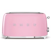 Resim Smeg 50's Style Retro Pembe Ekmek Kızartma Makinesi 2x2 TSF02PKEU 