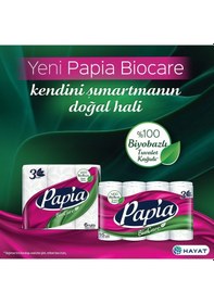 Resim Papia Biocare Tuvalet Kağıdı 16'lı 