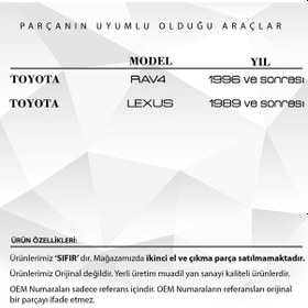 Resim Toyota Uyumlu Rav4 2003. Lexus için Kontak Şaftı Kilit Silindir Mili 