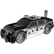 Resim BYCEGU 82507 SİYAH RENK SESLİ VE IŞIKLI LUTULU OYUNCAK POLİS ARABASI 23 CM 