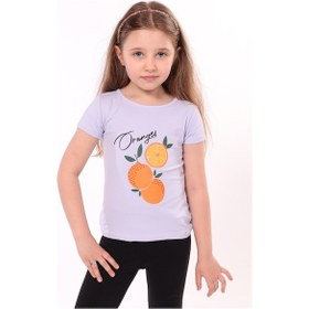 Resim Toontoy Kids Toontoy Kız Bebek Baskılı Tişört Mavi 