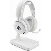 Resim Steelseries Arctis Nova 5 Beyaz Wireless SSH61671 Gaming (Oyuncu) Kulaklığı + Stand Hediyeli 
