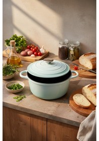 Resim Bernardo Intensa Döküm Tencere Yeşil 24cm Yeşil 