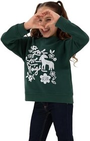 Resim U.S. Polo Assn. Kız Çocuk Koyu Yeşil Sweatshirt 50317922-VR079 