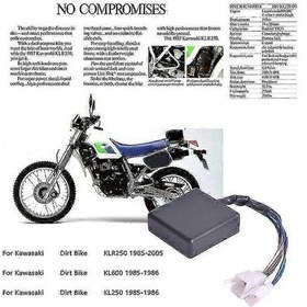 Resim Kawasaki Kl250 Kl600 Klr250 1985-2005 Motosiklet Cdı Ateşleme Kutusu Siyah 