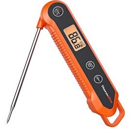 Resim ThermoPro TP03H Su Geçirmez Katlanabilir Hızlı Sonuç Gıda Pişirme Termometresi 