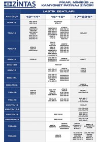 Resim Pikap Minibüs Ve Kamyonet İçin Mahmuzlu Patinaj Zinciri 245/70x16 Universal 