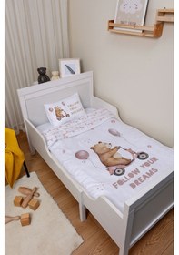 Resim Organik Park Yatak Nevresim Takımı 80x120 - Minik Gezgin 