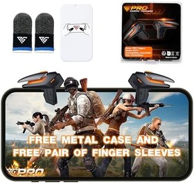 Resim Progameplays Phone Triggers Controller Compatible with iPhone/Android, Sensitive Shoot and Aim L1 & R1 Pubg Trigger 