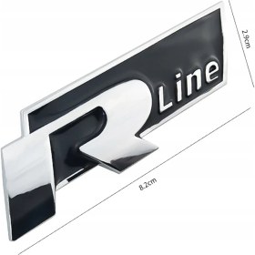 Resim Strongart R-Line Yapıştırmalı Logo-Siyah / YACI147 