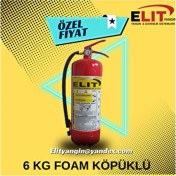 Resim Elit Yangın 6 Kg Foam Köpüklü Yangın Söndürme Tüpü 