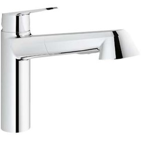 Resim Grohe Eviye Bataryası Spiralli 2 Fonksiyonlu Eurodisc Krom - 32257002 