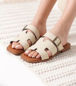 Resim Kocadal Kocadal Garcia Bej Hakiki Deri Terlik Muhtelif 