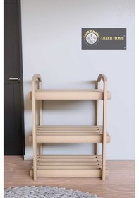 Resim Abzer Home Ayakkabılık Kahverengi Ham 