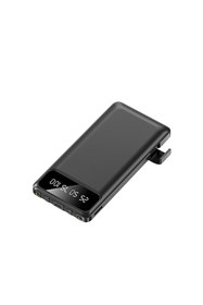 Resim Ktools Boost Trio 10.000 mAh Dahili Kablolu Powerbank Siyah (Type-C & Lightning) 