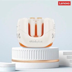 Resim Lp27 Beyaz Lenovo Lp27 Kablosuz Bluetooth V5.4 Kulaklık Çift Modlu Oyun Kulaklıkları Stereo Ses Müzik Kulaklıkları İle Uzun Dayanıklılık 