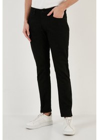 Resim Buratti Pamuklu Normal Bel Regular Fit Boru Paça Jeans Erkek Kot Pantolon 2210J57Parma Siyah 