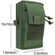 Resim Zcjb Kosıbate H249 Dış Mekan Çok Fonksiyonlu Spor Bel Çantası Telefon Çantası Haki Haki 