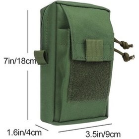 Resim Zcjb Kosıbate H249 Dış Mekan Çok Fonksiyonlu Spor Bel Çantası Telefon Çantası Haki Haki 