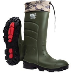 Resim Polly Boot (GÖLGE AV) Erkek Haki Galaxy Vega O4 Uzun Boğazlı Çizme 