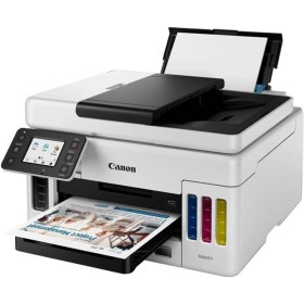 Resim Cash Dukkan Canon GX6140 Yazıcı-Tarayıcı-Fotokopi Renkli Mürekkep Tanklı Yazıcı Wi-Fi Ethernet 