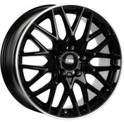 Resim CMS-1062-08 7.0x17" -4x100 ET45 67.2 Diamond Rim Black Gloss Jant (4 Adet) 