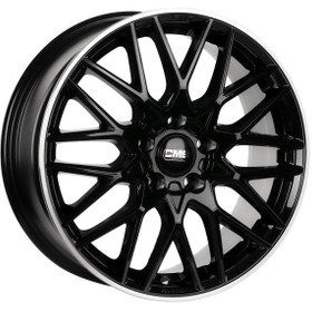 Resim CMS-1062-08 7.0x17" -4x100 ET45 67.2 Diamond Rim Black Gloss Jant (4 Adet) 