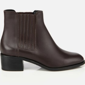 Resim Hotiç Kadın Deri Kahverengi Lastik Detaylı Bilekte Düz Bot 01boh312660a480 01boh312660a480 Kahverengi 