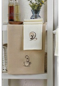 Resim 6 Parça Mutfak Kurulama Bezi 30 X 50 Cm Coffe Renkli 