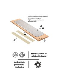 Resim Kare Bukle Halıdan Ekonomik Basamak Ve Merdiven Paspası - Bej / Adet Olarak Satılır Null 