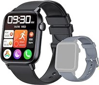 Resim GT HITGX Erkekler kadınlar için Akıllı İzle Cevapla/Yap, AI Sesli 1.8 inç fitness saati, adım sayacı izle, 100+ Spor pedometre SpO2 Kalp Hızı smartwatch Android iphone için 