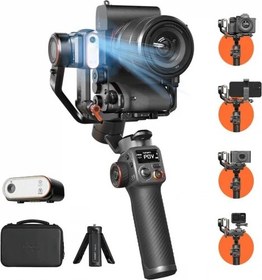 Resim Hohem iSteady MT2 3 Eksenli El Tipi AI Yapay Zeka Görüş Sensörlü Kamera Gimbal Stabilizatör - Siyah 