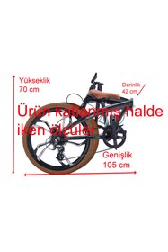 Resim Salcano Slcn 400 HD 8 Vites, 24 Jant Hidrolik Fren Katlanır Bisiklet 