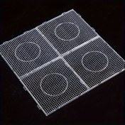 Resim 4 Adet 2.6/5mm Sigorta Boncukları Şeffaf Büyük Kare Pegboards Ütüleme Boncukları Panoları DIY Şablon Erime Boncukları Takı Yapımı Aracı Malzemeleri 