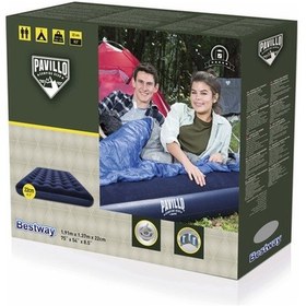 Resim Bestway Çift Kişilik Şişme Kamp Yatağı 191x137x22 CM Lacivert 