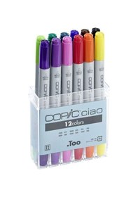 Resim Copic Ciao Marker 12Li Set Basic Colors 