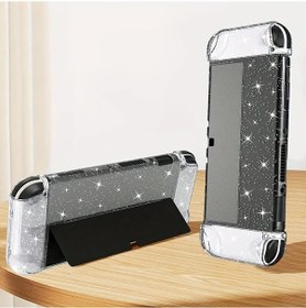 Resim Sunshine022 Transparan Pc Pullu Nintendo Switch Oled Kılıf Dayanıklı Çizilmeye Dayanıklı Kaymaz Tutuş 