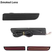 Resim Mitsubishi Lancer Outlander Evolution X İçin Kırmızı Led Arka Tampon Reflektör Smoked Lens A Smoked Lens A 