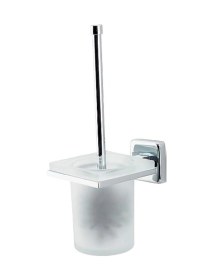 Resim Çelik Banyo Paslanmaz Pirinç Montajlı Klozet Fırçası 10 Yıl Garantili Krom 