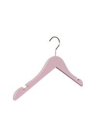 Resim Nyn Ahşap 3-7 Yaş Çocuk Elbise Askısı Pembe Renk 8 Adet 