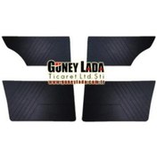 Resim Kapı Döşemesi, İç Kaplama Ön - Arka Set Siyah-kahverengi Skoda Favorit L,forman L 