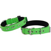 Resim Actirex Neon Yumuşak Doku Kemik Desenli Köpek Boyun Tasma Green S Yeşil 